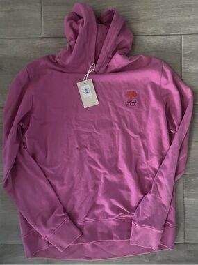 Peter Millar Size small Pink Hoodie with Embroidered Chest Logo